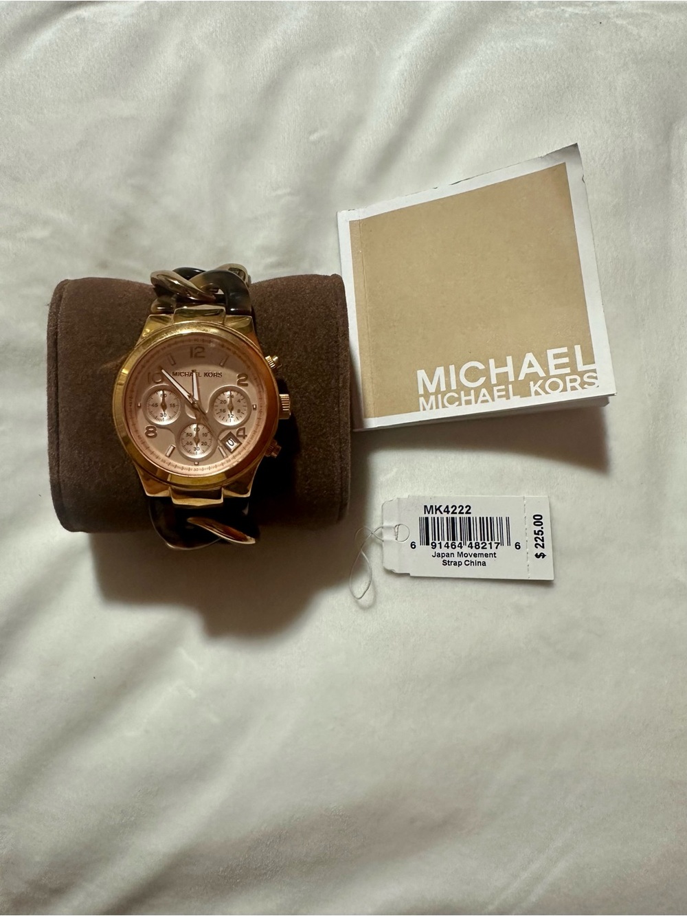 Michael Kors Gold-Tone Chain Link Chronograph Watch